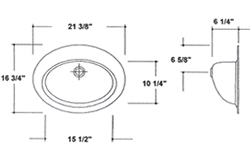 custom sink bowl styles small recessed oval layout