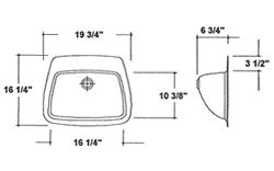 custom sink bowl styles small recessed square layout