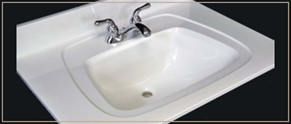 standard sink bowl styles recessed square